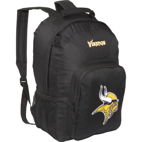 NFL Minnesota Vikings Southpaw Backpack (Black, Medium)