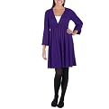 Juniors' Xhilaration&reg; Bishop Sleeve Dress - Purple Orchid