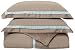 Resorts Collection 420-Thread Count Cotton Full/Queen Duvet Set, Chocolate with Teal Frame