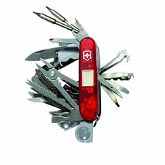 VICTORINOX Offiziersmesser SwissChamp XAVT,rot transparent