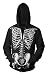 SKELETON FRONT & BACK donnie darko bones emo HOODIE