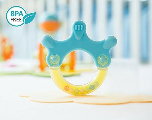 Eco Friendly BPA Free Baby Teether & Rattle - Safe Baby Toy [Finger]