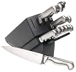 Farberware Pro Stainless-Steel 15-Piece Fine-Edge Knife Set with Block, Black