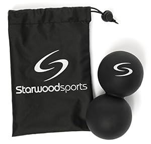 Massage Ball / Peanut Double Lacrosse Ball / 2 Lacrosse Balls Joined - For Myofascial Release, Trigger Point Therapy & Deep Tissue Massage - Best Mobility Ball for CrossFit & Yoga - Lifetime Guarantee