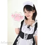 【激安コスプレ】猫DE肉球グローブ　白