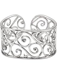 7 Inch Diamond Cuff Bracelet Sterling Silver 68338