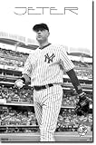 Derek Jeter - New York Yankees MLB (Black and White) 22"x34" Art Print Poster