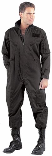 7502 Air Force Style Black Flightsuit (Small)