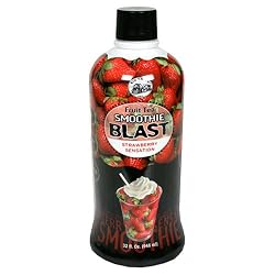 Big Train Fruit Tea Smoothie Blast Fruit Smoothie Concentrate, Strawberry Sensation, 32-Ounce Bottles (Pack of 2)