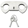 Official Police Metal Thumbcuffs with Key