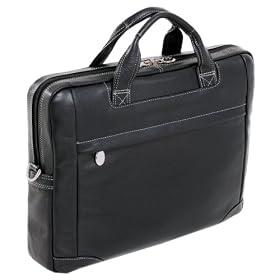 McKleinUSA Bronzeville 15475M S Series Leather Medium Laptop Brief (Black)