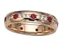 0.85 cttw Karina B(tm) Genuine Ruby Eternity Band LIFETIME WARRANTY