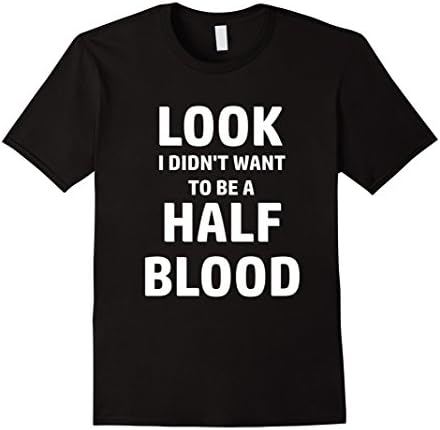 Men's Percy Jackson ''I didn't want to be a half-blood'' T-Shirt Medium Black