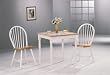 3 Piece Natural-White Dinette Set By Coaster Furniture