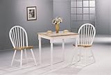 5 Piece Natural-White Dinette Set By Coaster Furniture
