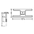 H-Shaped Single Stainless Steel Burner Straight Venturi