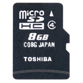 東芝 TOSHIBA microSDHC(マイクロSDHC)カード 8GB CLASS4 [海外パッケージ]
