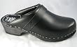 Chef Revival Traditional Wood Sole Chef Clogs, Open Back