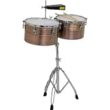 Tycoon Percussion 14 Inch & 15 Inch Deep-Shell Timbales - Antique Copper Finish
