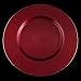 Deep Red With Gold Rim Charger Dinner Plate (13"), Deep Red w Gold Rim - 6 Pack