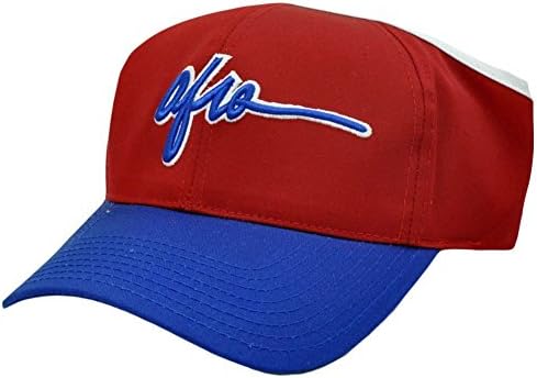 NOVELTY AFRO RED BLUE LADY WOMEN OPEN BACK HAT CAP ADJ