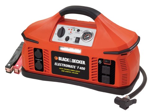 Black & Decker VEC026BD Electromate 400 Jump-Starter with Built-In Air Compressor