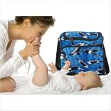 Orca Whale Diaper Bag Whale - Baby Bag for New Dad Father or Mom NEW Mother Baby Shower Gift Idea