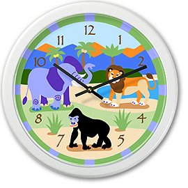 Wild Animals Children's Clock by Olive Kids