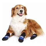 Muttluks Blue Fleece Lined Dog Boots, Medium