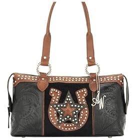 American West Lucky Star Zip-Top Fashion Tote
