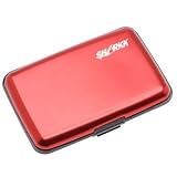 SHARKK Red Aluminum Wallet Credit Card Holder made by SHARKK Brands