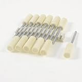 uxcell フェルトバフ 研削用 マンドレル3mm 回転具 セラミック研磨 研磨用 12個入り