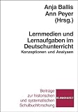 Produkt-Bild: Lernmedien und Lernaufgaben im Deutschunterricht. Konzeptionen und Analysen