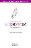 Parcours méthodique : La dissertation, CAPES et agrégation