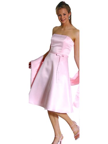 IS-lm-21428 Beautiful Short Satin Strapless Cocktail Dress ~ One Size S [fits 35/27/37] in Bugundy On Sale Small Burgundy