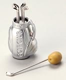 Jd Diffusion - P9550 - 6 Piques Apéritif Golf - Inox + Metal
