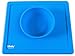 Placemat and Plate Suction Silicone by Lilbaby (Simple Bowl Design, Blue)