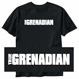 T-Shirt Black  True Grenadian  Grenada Country