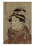 The Actor Iwai Hanshiro V as Yaoya Oshici, circa 1815 Art Giclee Poster Print by Utagawa Kunisada, 18x24