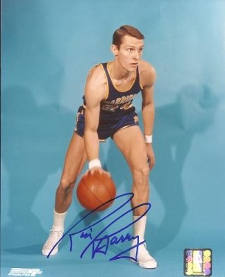 Rick Barry Autographed Golden State Warriors 8x10 Photo - Hall of Famer