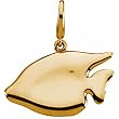 Yellow Gold Sunfish Charm