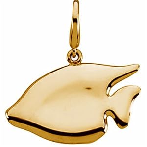 Yellow Gold Sunfish Charm