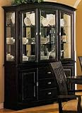 Cappuccino Finish Birch Veneer Buffet Hutch