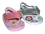 Infant & Toddler Girls Glitter Sandals Thongs Flip Flop Shoes