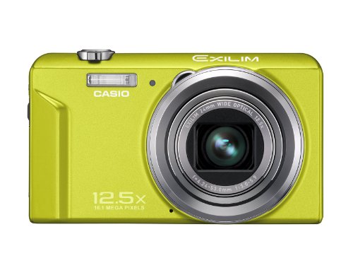 Casio Exilim EX-ZS150 Digitalkamera (16 Megapixel, 12-fach opt. Zoom, 6,9 cm (2,7 Zoll) Display, bildstabilisiert) gr&uuml;n