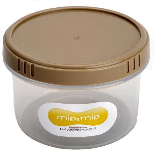 mip&mip 丸型保存パック 245ml ジニアルベージュ T1841