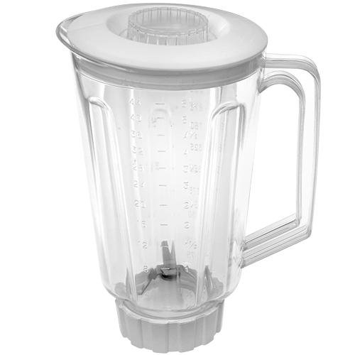 44oz, plastic blender jar, complete. Fits Hamilton Beach.