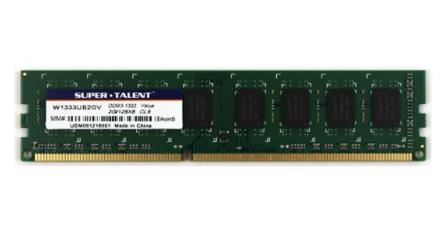 Super Talent DDR3-1333 2GB/128x8 CL9 Value Memory W1333UB2GV