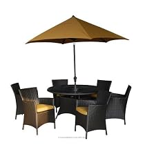 Big Sale Kontiki Patio Furniture - The Ritz Sunbrella Series Dining Set