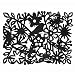 6 Enchanted Forest Black Felt Placemats